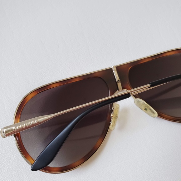 Carrera Aviator Sunglasses (Gunmetal) (Carrera|89/S-8ERH0|61  Carrera Brown Aviator 89/S Sunglasses